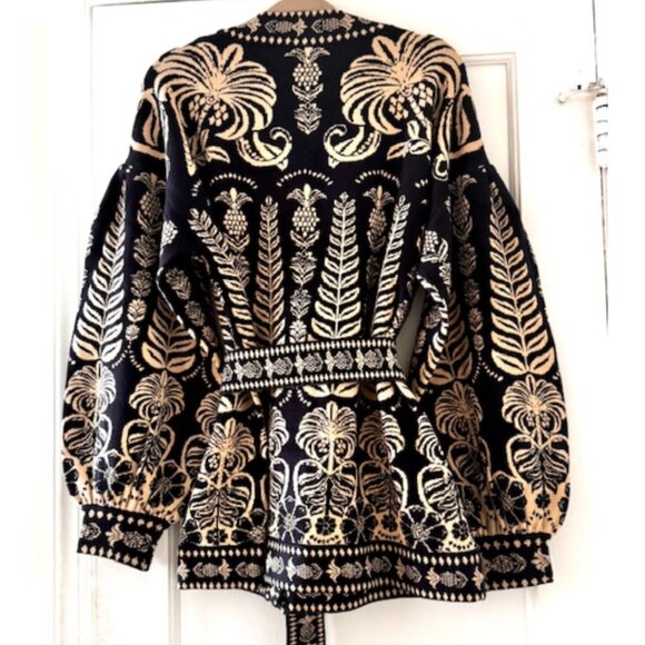 FARM Rio Ainika Tropical Splendor Belted Knit Cardigan - Picture 7 of 15
